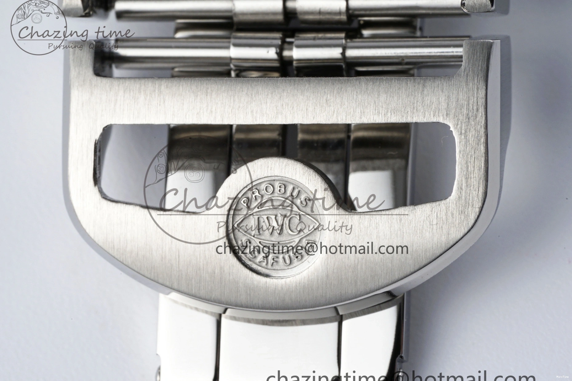 MIROTIME 0206 Portuguese Chrono IW371620 APSF 1:1 Best Edition White Blue Dial on Blue Leather Strap A MultiPurpose 7039